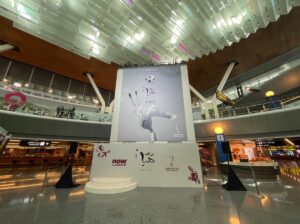 Official Poster for FIFA World Cup Qatar 2022 unveiled at Hamad International Airport￼