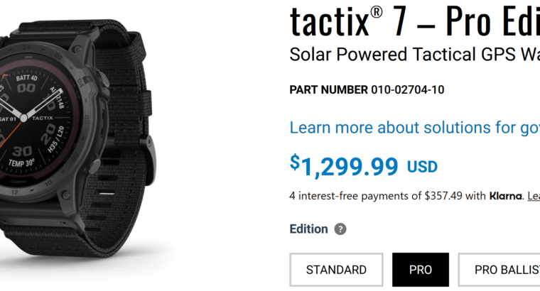 tactix® 7 – Pro Edition Solar Powered Tactical GP
